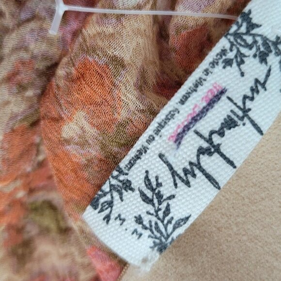 Free People Asymmetrical Skirt in Pink Floral - Picture 7 of 9